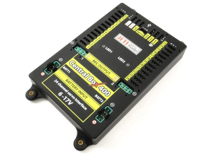 Jeti Akkuweiche Central Box 400 + 2x Rsat2 + RCSW 1 Jeti Akkuweiche Central Box 400 + 2x Rsat2 + RCSW