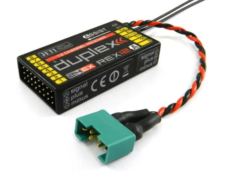 Jeti Empfänger Duplex REX 12 EPC Assist 1 Jeti Empfänger Duplex REX 12 EPC Assist