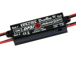 Emcotec Akkuweiche DPSI Micro-DualBat 5.9/7.2 V MPX