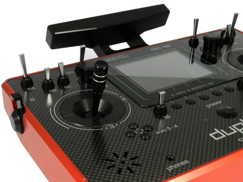 Jeti Fernsteuerung DC-16 II Carbon Line Multimode Rot 7 Jeti Fernsteuerung DC-16 II Carbon Line Multimode Rot – Bild 7