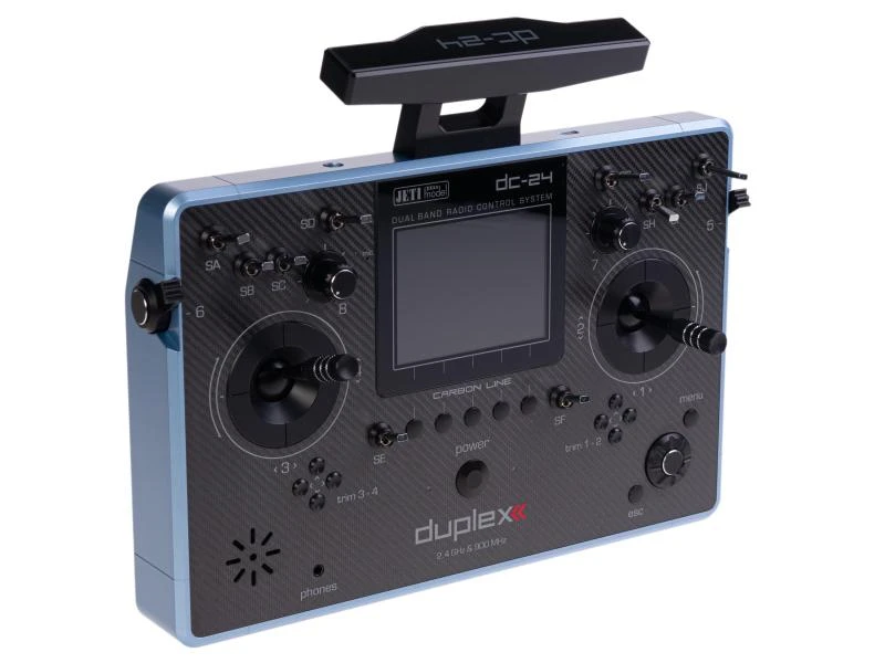 Jeti Fernsteuerung DC-24 Carbon Line Light Blue Multimode 6 Jeti Fernsteuerung DC-24 Carbon Line Light Blue Multimode – Bild 6