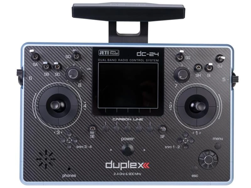 Jeti Fernsteuerung DC-24 Carbon Line Light Blue Multimode 1 Jeti Fernsteuerung DC-24 Carbon Line Light Blue Multimode